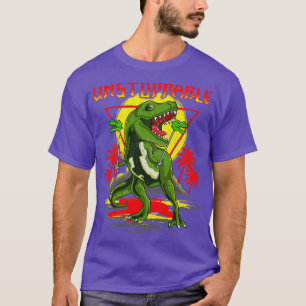 Camiseta Trocadilhos intocáveis do TRex Short Dinossaur Arm