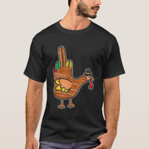 Camiseta Trocando o Pássaro no Ação de Graças à Turquia Eng