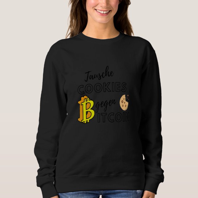 Camiseta Trocar Cookies Para Design de Crypto Bitcurrency (Frente)