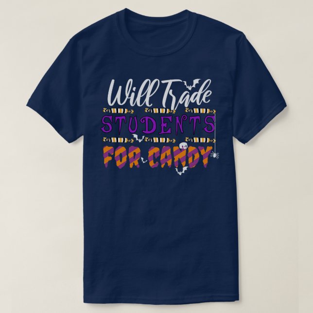 Camiseta Trocará Estudantes Por Doces (Frente do Design)