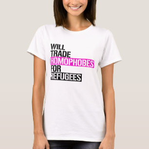 Camiseta Trocará homofóbicos para Refugiados