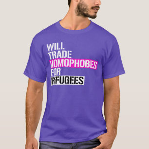 Camiseta Trocará homófobos por refugiados