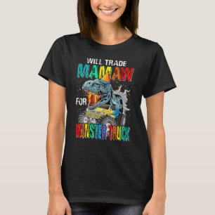 Camiseta Trocará Mamaw Para Dinossauro Monstro De Caminhão