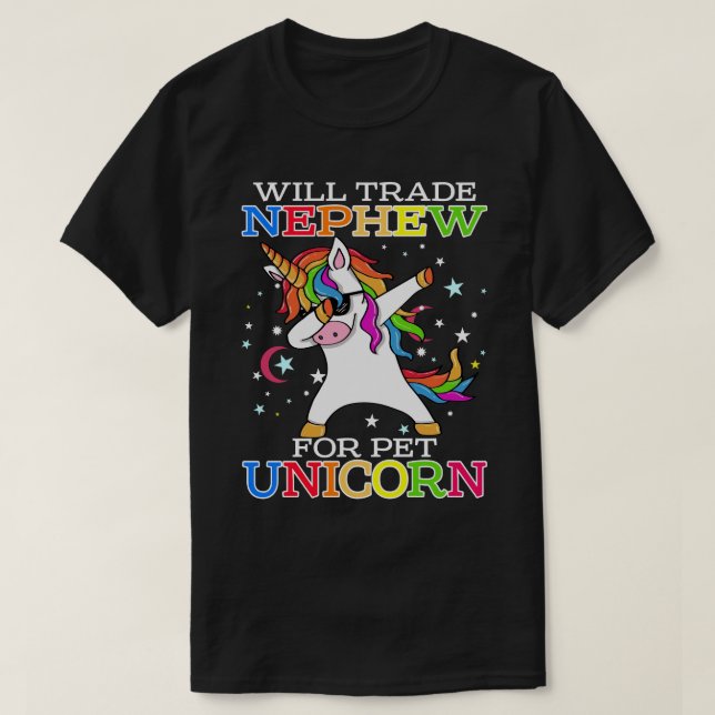 Camiseta Trocará NEPHEI Pela Fantasia Mágica Pet Unicorn (Frente do Design)