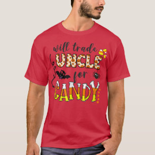 Camiseta Trocará o tio pela roupa do Dia das Bruxas de Cand