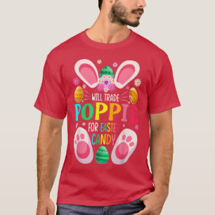 Camiseta Trocará Poppie Por Garotas Páscoas De Doces