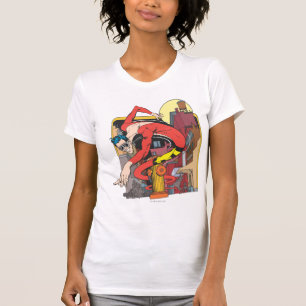 Camiseta Trocas de forma de homem plástico na cidade