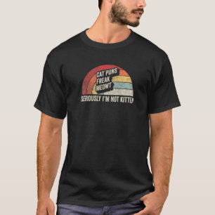 Camiseta Trocas de Gato Retro Caralho Meowt Sério Não sou K