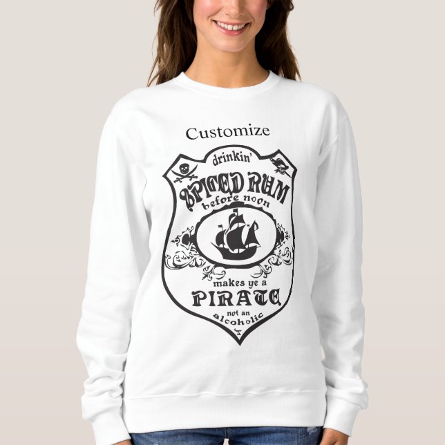 Camiseta Troço_Troço Do Troço De Bebida Pirata De Rum (Frente)