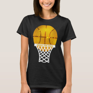 Camiseta Troféu Dourado de basquete - Gráfico Legal para Ba