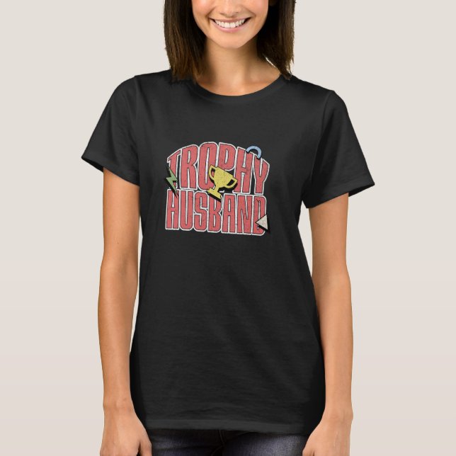 Camiseta Troféu Engraçado Design para Homens (Frente)