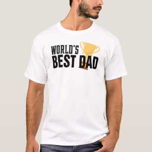 Camiseta Troféu mundial de tipografia do melhor Pai Camis