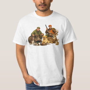 Camiseta Troféus de caça com cães presente para caçador ao 