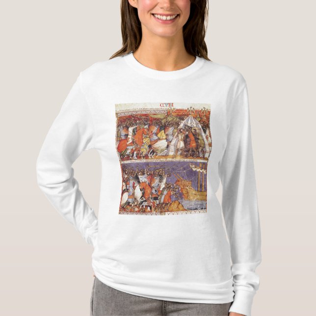 Camiseta Trojan que invadem o acampamento grego (Frente)