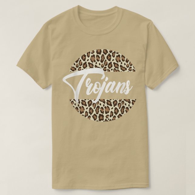 Camiseta Trojans High School Mascot Sports Team Womens Troj (Frente do Design)