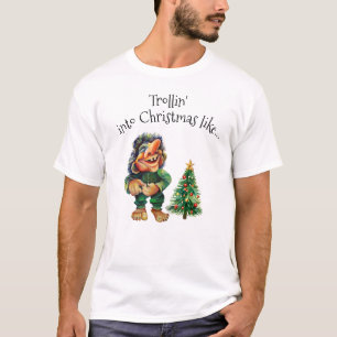 Camiseta Troll de Natal barato e Delícia de Árvore