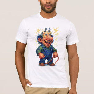 Camiseta Troll eletricista - Humor chocante para o Power Lo