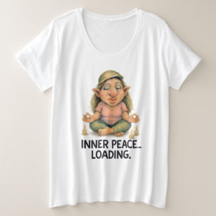 Camiseta Troll Meditativo Engraçado - Citação interna de Ca