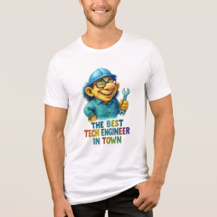 Camiseta Troll técnico engraçado - Melhor Engenheiro na cid