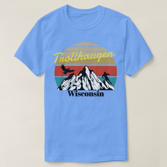 Camiseta Trollhaugen ski Wisconsin (Frente do Design)