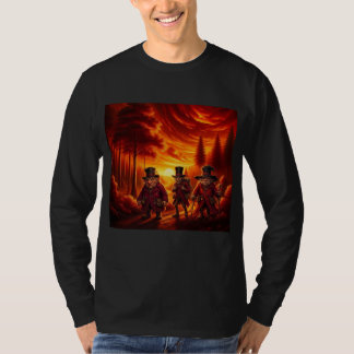 Camiseta Trolls Em Uma Caminhada Ao Pôr do Sol