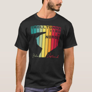 Camiseta Trolltunga Troll Rock Norway Fjord Hikin Norueguês
