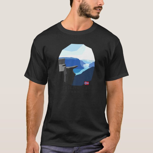 Camiseta Trolltunga Troll Tongue Rock Hiking Norway Souveni (Frente)