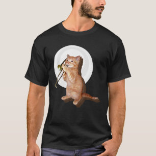 Camiseta Trombone Cat Engraçado