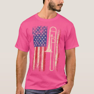 Camiseta Trombone Estados Unidos Bandeira Americana Shirt J