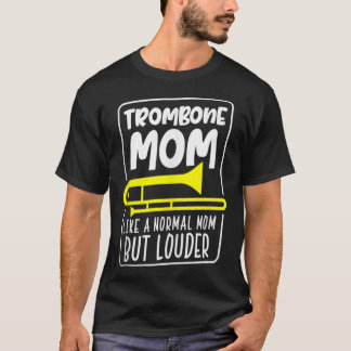 Camiseta Trombone Mãe Marchando Banda Trombonista Mamãe Luz
