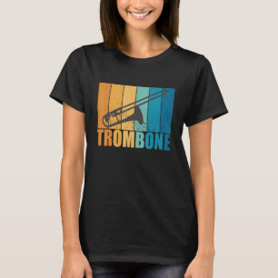 Camiseta Trombone Musical Vintage Instrumento Musical Vind