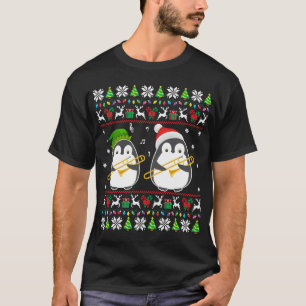 Camiseta Trombone Papais noeis do Elf Doador de Natal Feio