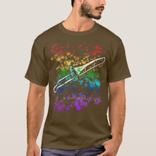 Camiseta Trombone Trombone Rainbow Colors Trombonist Brass
