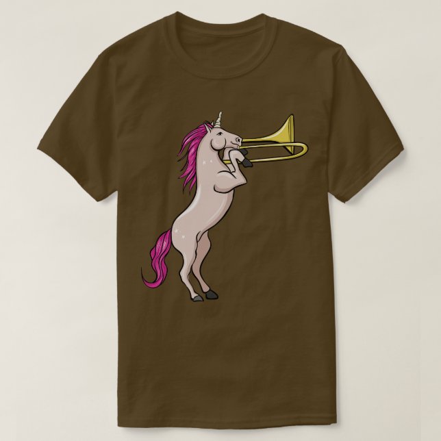 Camiseta Trombone Unicorn (Frente do Design)
