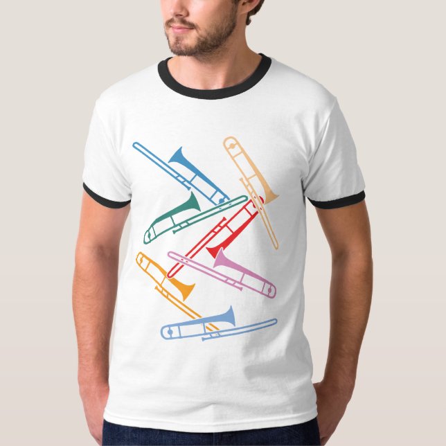 Camiseta Trombones coloridos (Frente)