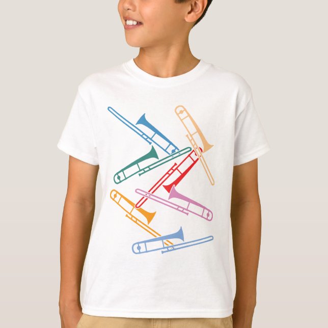 Camiseta Trombones coloridos (Frente)