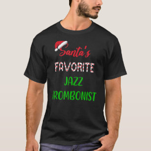 Camiseta Trombonista de Jazz Favorito Christm