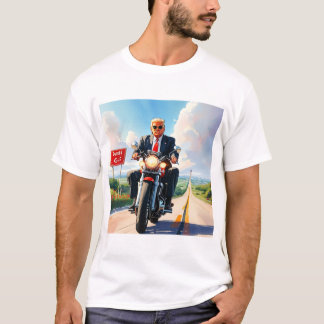 Camiseta Trombose na moto do passado de 47 signo Belo EUA