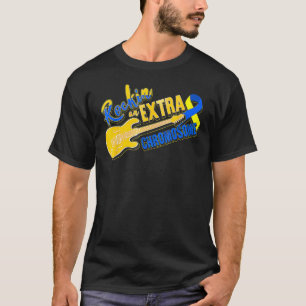 Camiseta Tromossomo Extra Sindroma do Mundo Abaixo Mulheres