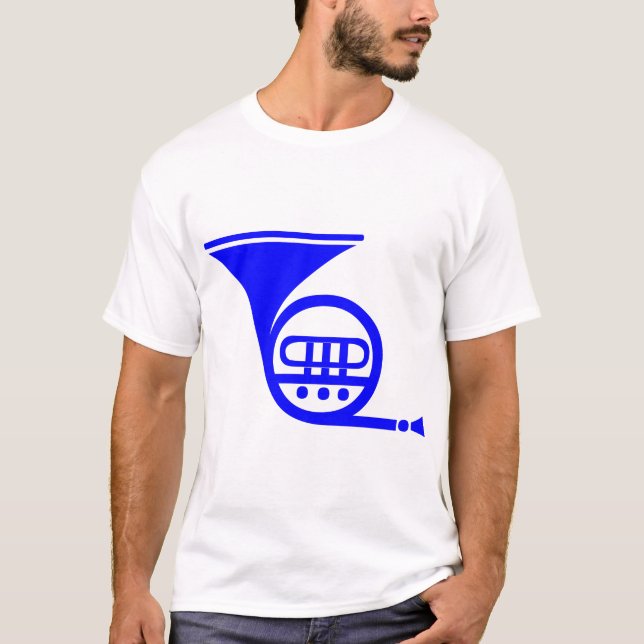 Camiseta Trompa - Azul (Frente)