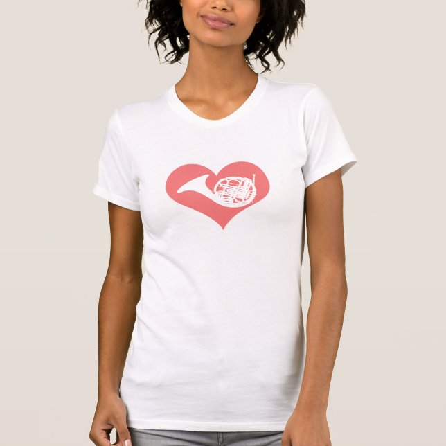 Camiseta Trompa francesa do amor (Frente)
