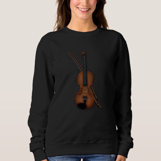 Camiseta Trompe L'oeil Violin Viola Classical Musical (Frente)