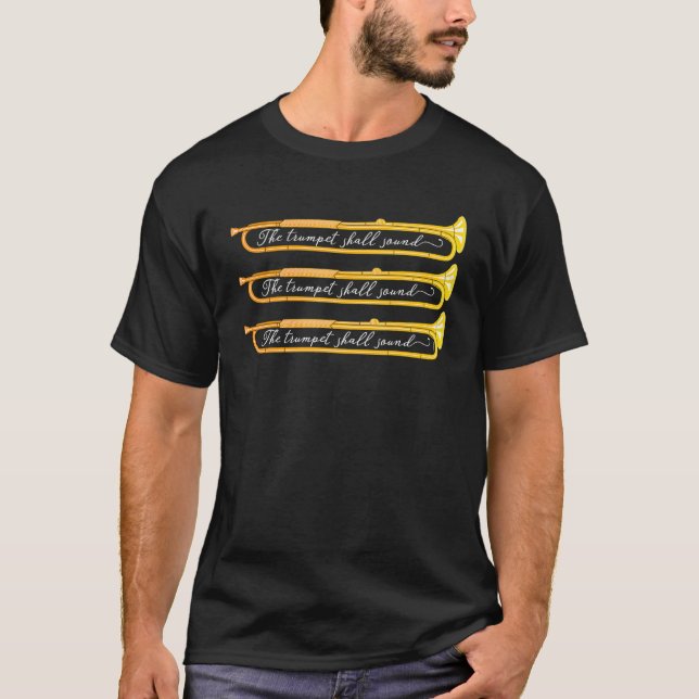 Camiseta Trompete barroco com trompete natural de Handel (Frente)