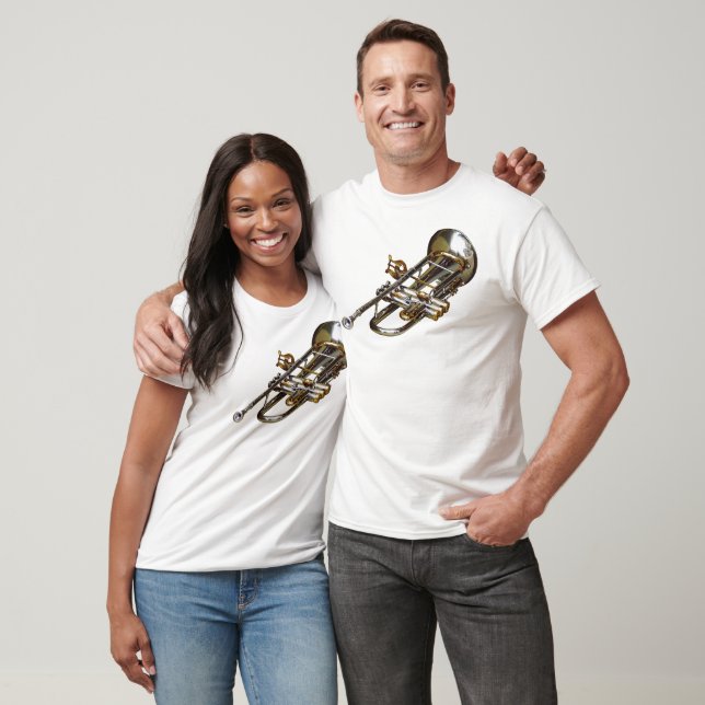 Camiseta Trompete com Lyre (Unissex)