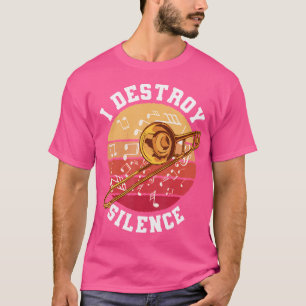 Camiseta Trompete. Eu Destruo o silêncio. Na Minha Cabeça E