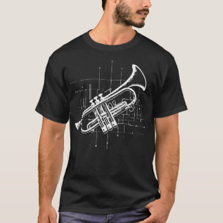 Camiseta trompete instrumento design