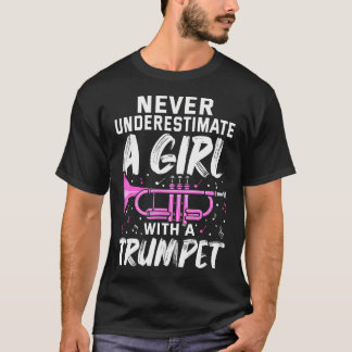 Camiseta Trompete Legal Para Meninas Banda Marcial Trompeti