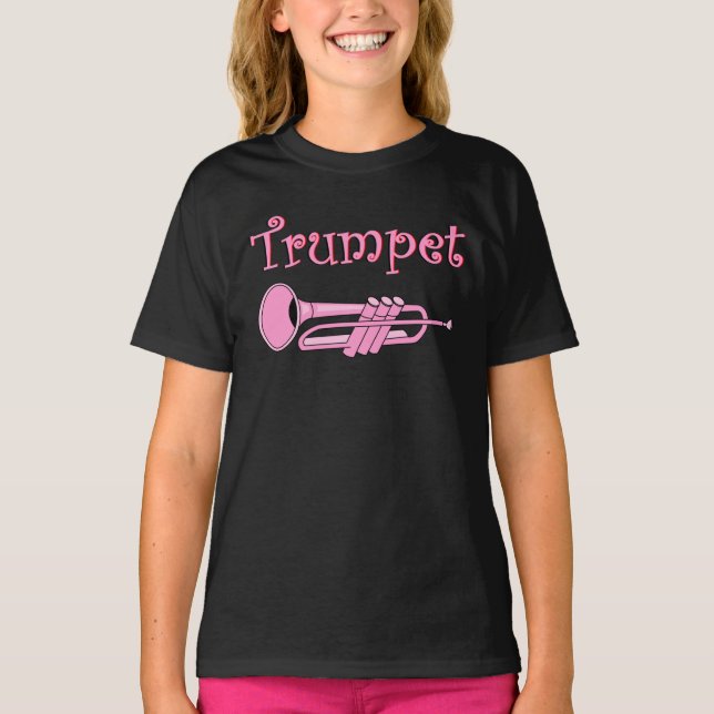 Camiseta Trompete Rosa (Frente)