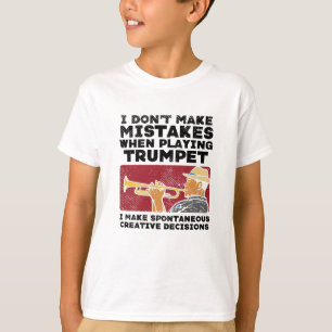 Camiseta Trompete - Tocando Um Trompete