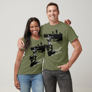 Camiseta Trompetista de Jazz da Cidade de Nova York Skyline